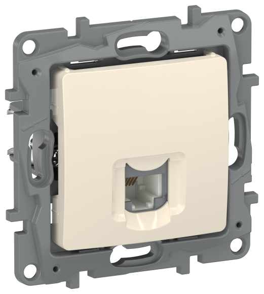 IEK IEKETIKA Розетка телефонная RJ11 6723401 слоновая кость IEK