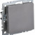 BRITE Выключатель 1-клавишный 10А ВС10-1-0-БрС сталь IEK, BR-V10-0-10-K46