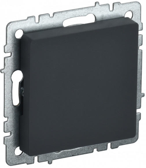IEK BRITE Заглушка с суппортом МЗ10-БрГ графит IEK, BR-PL10-K53