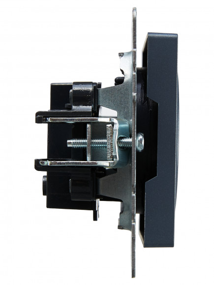 IEK BRITE Розетка 1-местная без заземления без защитных шторок 10А РС10-1-0-БрМ маренго , BR-R10-10-K35