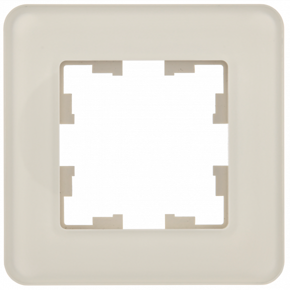 IEK BRITE Рамка 1-местная РУ-1-2-Бр стекло песчаный RE , BR-M12-G-41-K98