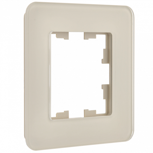 IEK BRITE Рамка 1-местная РУ-1-2-Бр стекло песчаный RE , BR-M12-G-41-K98