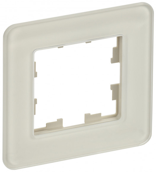 IEK BRITE Рамка 1-местная РУ-1-2-Бр стекло песчаный RE IEK, BR-M12-G-41-K98