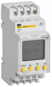 Таймер ТЭ80 цифровой 16А 230В на DIN-рейку KARAT IEK, MTA10-16-080