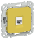 IEK FLITE Розетка компьютерная RJ45 категория 5Е UTP РК5е-1-0-ФлЖК желтый карри IEK, FI-K12-1-K44