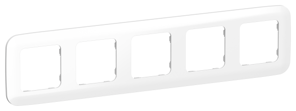 IEK FLITE Рамка 5-местная РУ-5-А-ФлБ белый IEK, FI-M52-31-20-K01