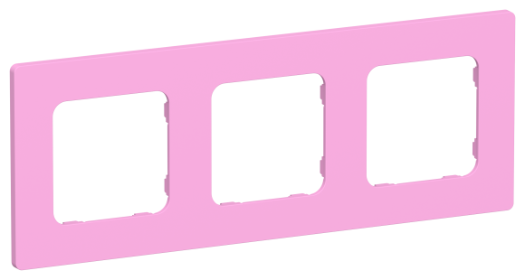 IEK FLITE Рамка 3-местная РУ-3-К-ФлПр пурпурный IEK, FI-M32-32-20-K99