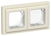 FLITE Рамка 2-местная IP55 Рпро-2-55-ФлСл сливочный IEK, FI-M20-32-55-K86