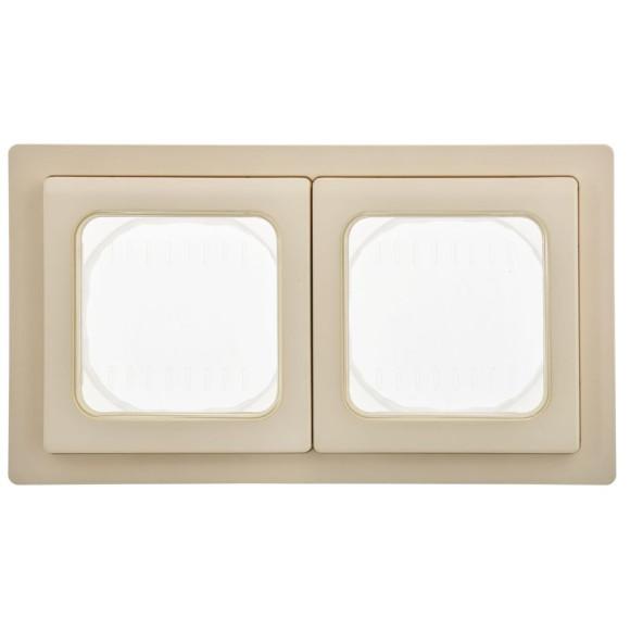 IEK FLITE Рамка 2-местная IP55 Рпро-2-55-ФлСл сливочный IEK, FI-M20-32-55-K86