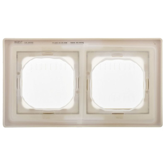 IEK FLITE Рамка 2-местная IP55 Рпро-2-55-ФлСл сливочный IEK, FI-M20-32-55-K86