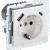BRITE Розетка 1-местная с заземлением с защитными шторками 16А с USB A+C 18Вт РЮш11-1-БрБ белый IEK, BR-R14-16-U22-018-K01