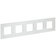 SKANDY Рамка 5-местная SK-F35S металл серебряный , SK-M52-M-K23