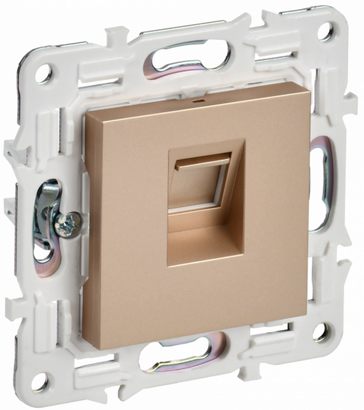 IEK SKANDY Розетка компьютерная RJ45 кат.6 SK-K02Sa песочный IEK, SK-K10-2-K98