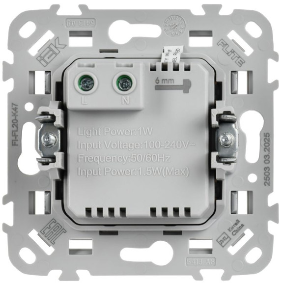 IEK FLITE Подсветка встраиваемая 4000К ПЛ20-ФлА алюминий IEK, FI-FL20-K47