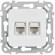 IEK FLITE Розетка 2-местная компьютерная RJ45 категория 6 UTP РК6-2-0-ФлБ белый IEK, FI-K22-2-K01 IEK FLITE Розетка 2-местная компьютерная RJ45 категория 6 UTP РК6-2-0-ФлБ белый IEK, FI-K22-2-K01