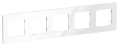 FLITE Рамка 5-местная РУ-5-К-ФлБ белый IEK, FI-M52-32-20-K01