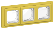 FLITE Рамка 3-местная IP55 Рпро-3-55-ФлЖК желтый карри IEK, FI-M30-32-55-K44