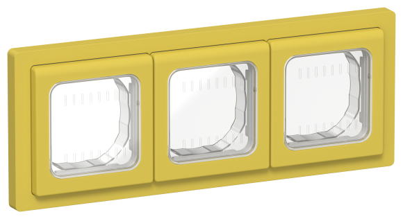 IEK FLITE Рамка 3-местная IP55 Рпро-3-55-ФлЖК желтый карри IEK, FI-M30-32-55-K44