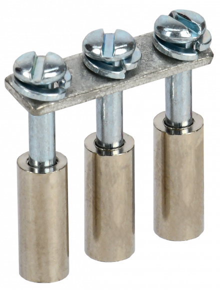 IEK Перемычка в сборе для колодки клеммной CTS 6мм2 3PIN IEK, YCT10-00-K03-006-A-3P