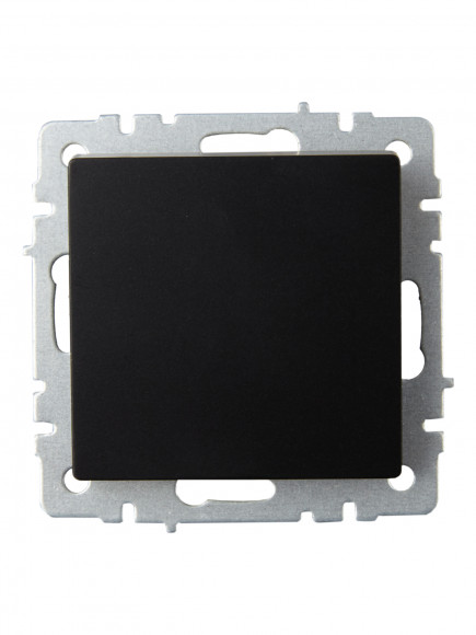 IEK BRITE Выключатель 1-клавишный 10А ВС10-1-0-БрЧ черный , BR-V10-0-10-K02