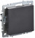 IEK BRITE Выключатель 1-клавишный 10А ВС10-1-0-БрЧ черный , BR-V10-0-10-K02
