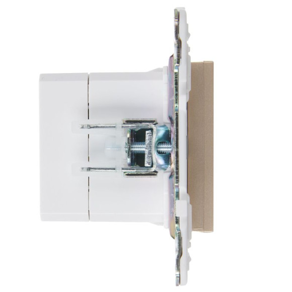 IEK SKANDY Розетка USB A+C 3,1А SK-R14Sa песочный , SK-U22-D31-K98
