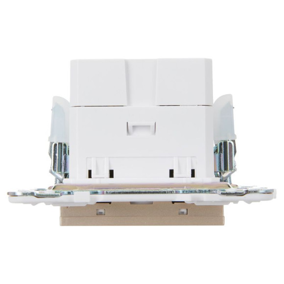 IEK SKANDY Розетка USB A+C 3,1А SK-R14Sa песочный , SK-U22-D31-K98