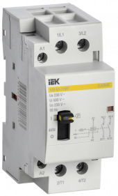 Контактор модульный с ручным управлением КМ63-11МР AC KARAT IEK, MKK12-63-11