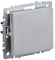IEK BRITE Выключатель 1-клавишный проходной 10А безвинтовое крепление ВС11-1-6-БрА алюминий IEK, BR-V12-0-10-1-K47
