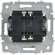 IEK BRITE Выключатель 1-клавишный проходной 10А безвинтовое крепление ВС11-1-6-БрА алюминий IEK, BR-V12-0-10-1-K47