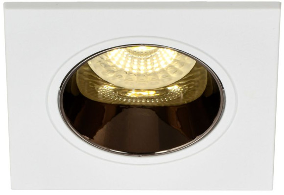 IEK LIGHTING Светильник 4107 встраиваемый поворотный под лампу GU10 белый/шоколад пластик IEK, LT-UVB0-4107-GU10-1-K30
