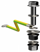 TITAN Точка заземления внешняя IEK, TI-00D-GP