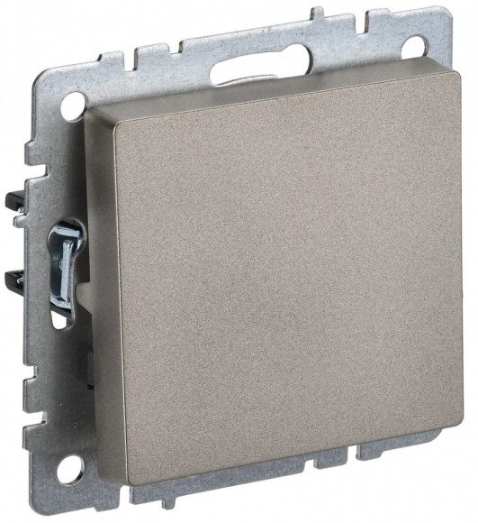 IEK BRITE Выключатель 1-клавишный 10А ВС10-1-0-БрШ шампань IEK, BR-V10-0-10-K37