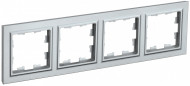 BRITE Рамка 4-местная РУ-4-БрА алюминий , BR-M42-K47