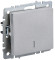 IEK BRITE Выключатель 1-клавишный проходной с индикацией 10А ВС10-1-7-БрА алюминий IEK, BR-V12-1-10-K47
