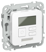 FLITE Термостат электронный с дисплеем 16А Т-ФлБ белый IEK, FI-RT11-K01