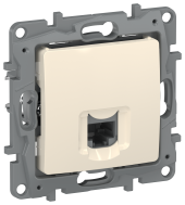 IEKETIKA Розетка компьютерная RJ45 категория 5Е UTP 6723411 слоновая кость IEK