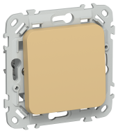 FLITE Выключатель 1-клавишный кнопочный 10А ВС11-2-0-ФлШм шамуа IEK, FI-V14-0-10-1-K89