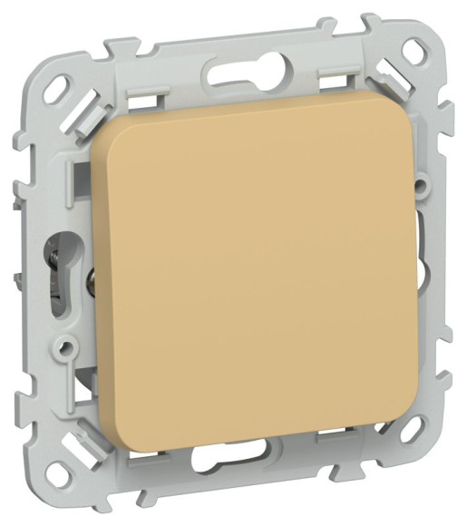 IEK FLITE Выключатель 1-клавишный кнопочный 10А ВС11-2-0-ФлШм шамуа IEK, FI-V14-0-10-1-K89