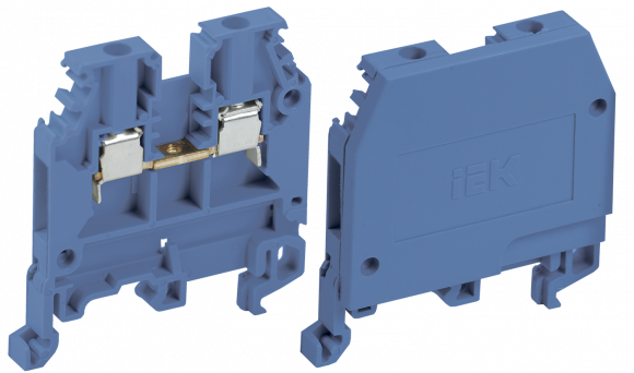 IEK Зажим наборный ЗНИ-2,5мм2 (JXB24А) синий IEK, YZN10-002-K07