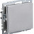 BRITE Выключатель 1-клавишный перекрестный 10А ВС10-1-3-БрА алюминий IEK, BR-V13-0-10-K47