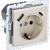 BRITE Розетка 1-местная с заземлением с защитными шторками 16А с USB A+C 18Вт РЮш11-1-БрКр бежевый IEK, BR-R14-16-U22-018-K10