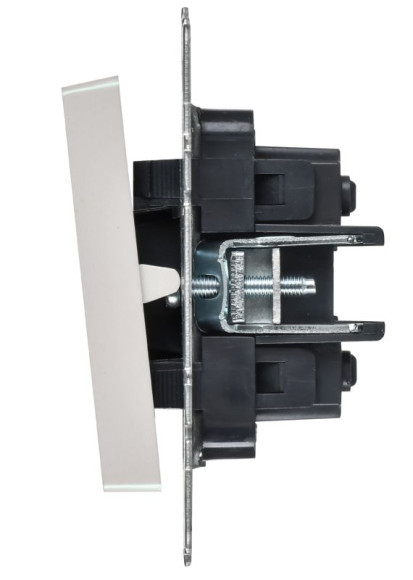 IEK BRITE Выключатель 2-клавишный перекрестный 10А ВС10-2-3-БрЖ жемчуг IEK, BR-V23-0-10-K36