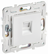 SKANDY Розетка компьютерная RJ45 кат.6 SK-K02W арктический белый , SK-K10-2-K01