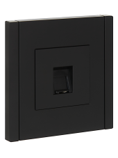 FORTE&PIANO Розетка компьютерная RJ45 кат.5E FP132 черный , FP-K10-1-K02 FORTE&PIANO Розетка компьютерная RJ45 кат.5E FP132 черный , FP-K10-1-K02