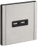 IEK FORTE&PIANO Розетка USB A+A 3,1А FP749M металл никель IEK, FP-U21-D31-M-K50