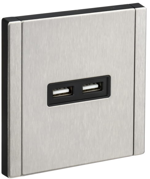 IEK FORTE&PIANO Розетка USB A+A 3,1А FP749M металл никель IEK, FP-U21-D31-M-K50 IEK FORTE&PIANO Розетка USB A+A 3,1А FP749M металл никель IEK, FP-U21-D31-M-K50