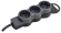 IEK STANDARD Удлинитель У03 3 места 2P+PE 3м 3х1,5мм2 16А черный IEK, 695015