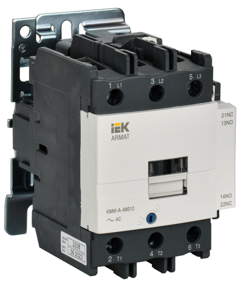 IEK ARMAT Контактор КМИ-А-48012 LC1D 80А 48В/АС3 1NO/1NC IEK, AR-ACC-41-080-048-11
