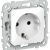 FLITE Розетка с заземлением с защитными шторками безвинтовое крепление 16А РСш11-1-ФлБ белый IEK, FI-R14-16-1-K01